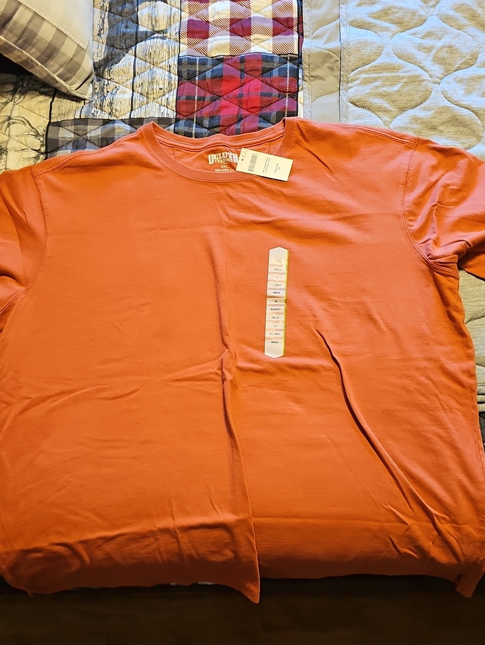 Duluth Trading Co Men's Short-Sleeve Crew in Rust